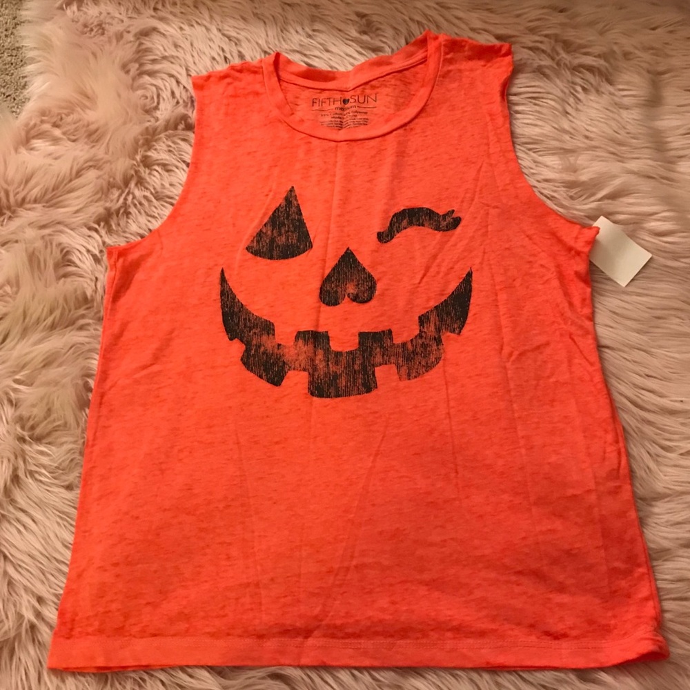Halloween 🎃 Pumpkin Face Tee sleeveless tee
